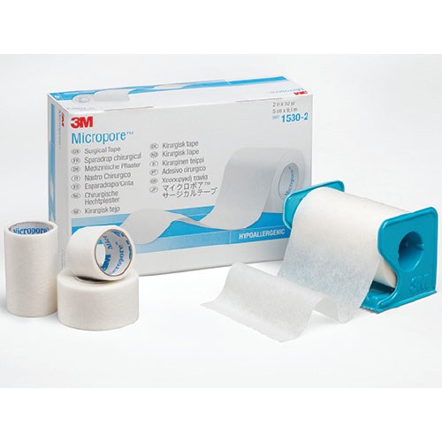 3M Micropore Surgical Tape 72mm x 9.1m - Box/4