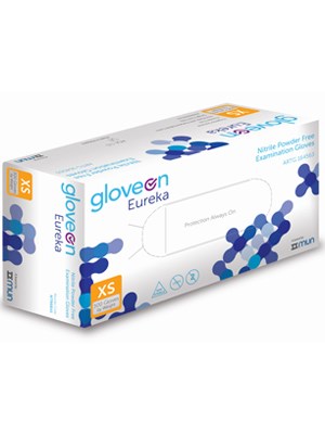 Gloveon Eureka Powder Free Nitrile Exam Gloves Extra Small