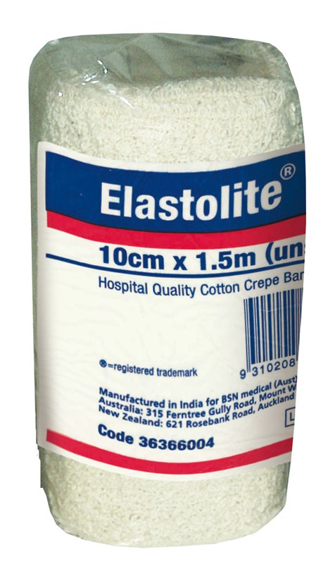 Bandage Non-Adhesive Elastolite Crepe, Reusable Washable 10cm x 1.5m